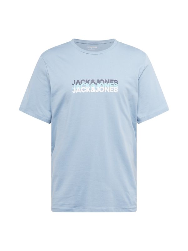 JACK & JONES JACK & JONES Majica 'JJCYBER'  dimno modra / nočno modra / svetlo modra / off-bela