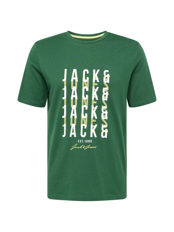 JACK & JONES JACK & JONES Majica 'JJDELVIN'  trst / kivi / bela