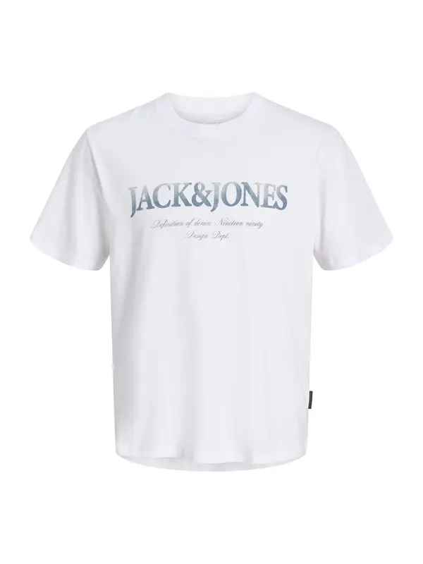 JACK & JONES JACK & JONES Majica 'JJDevin Daytona'  safir / bela