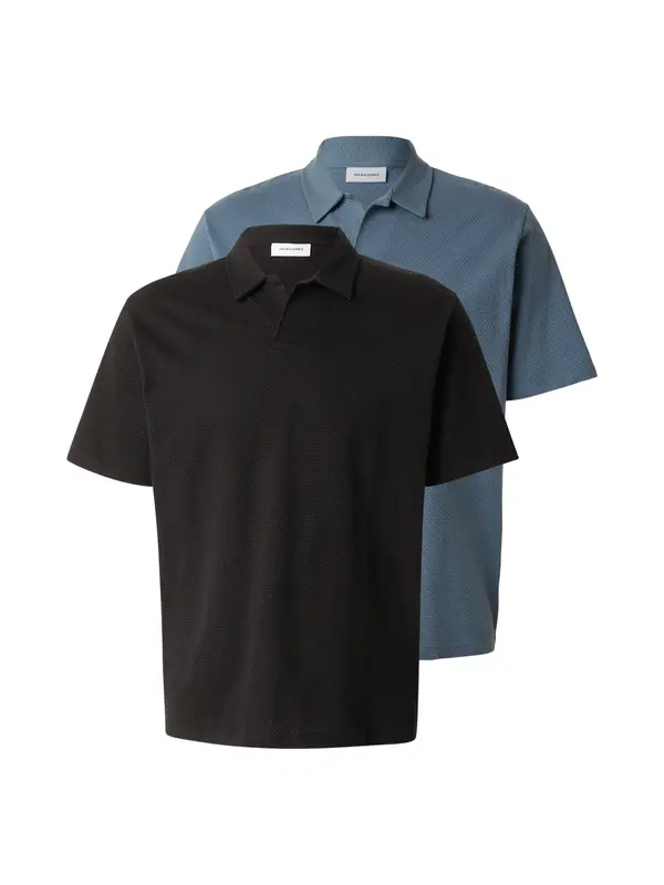 JACK & JONES JACK & JONES Majica 'JJDEVIN DAYTONA'  safir / črna