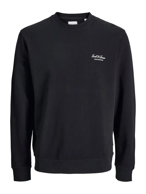 JACK & JONES JACK & JONES Majica 'JJEARCHIVE'  črna / bela