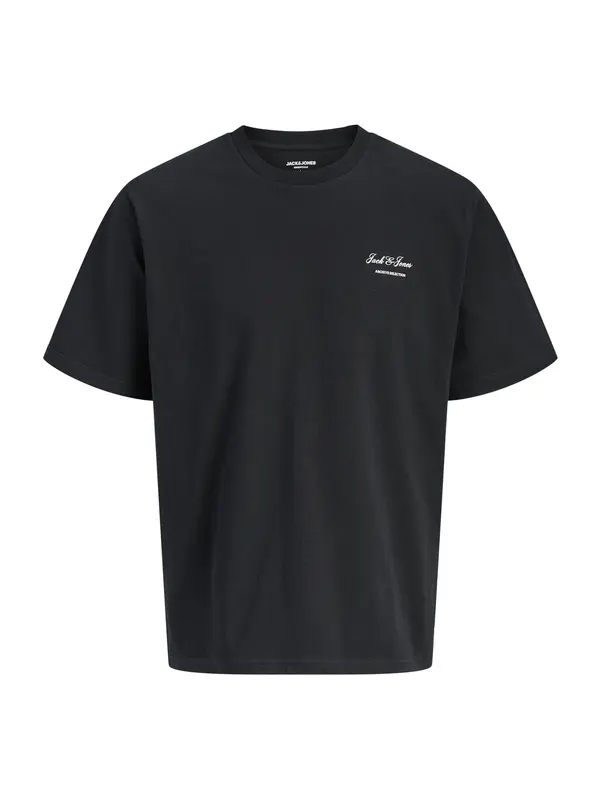 JACK & JONES JACK & JONES Majica 'JJEARCHIVE'  črna / bela