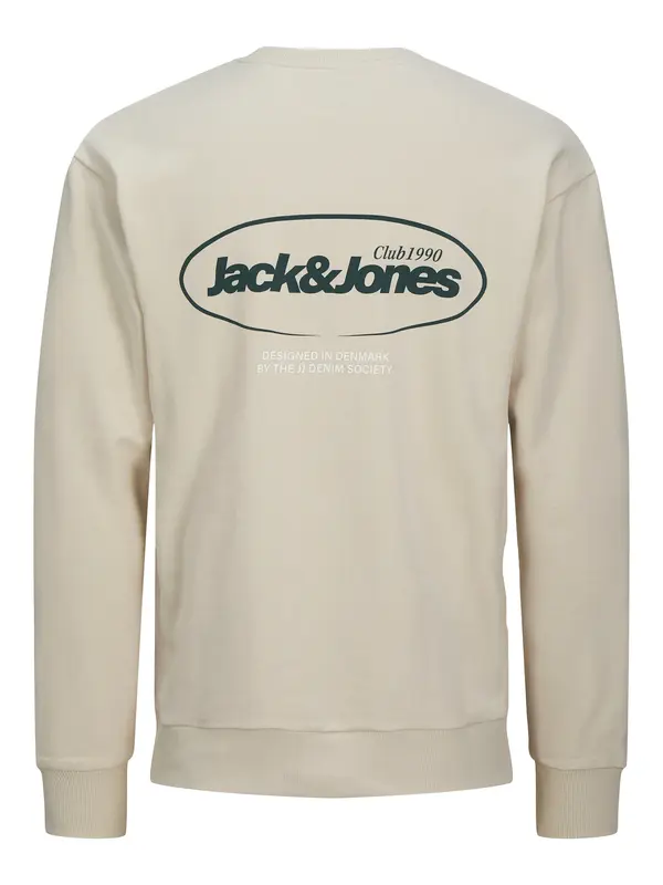 JACK & JONES JACK & JONES Majica 'JJEBradley'  bež / temno zelena / bela