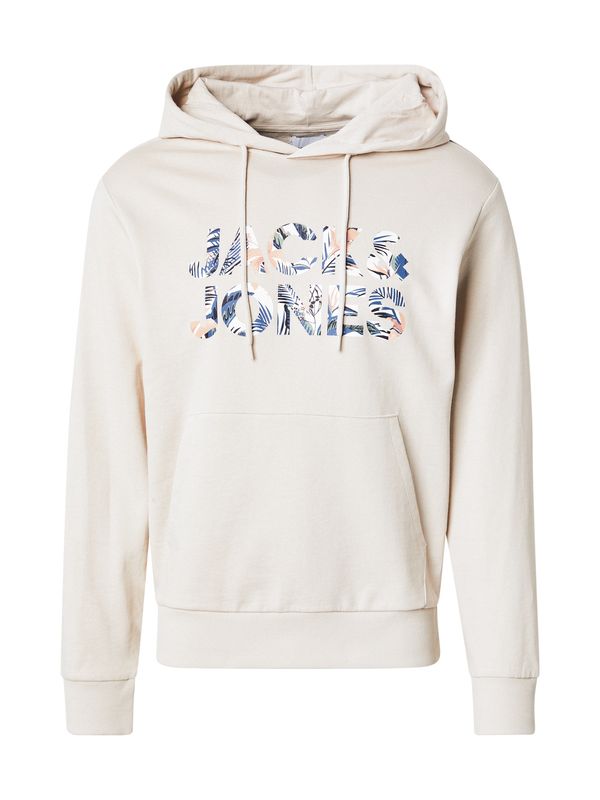 JACK & JONES JACK & JONES Majica 'JJEBryan'  ecru / mornarska / breskev / bela