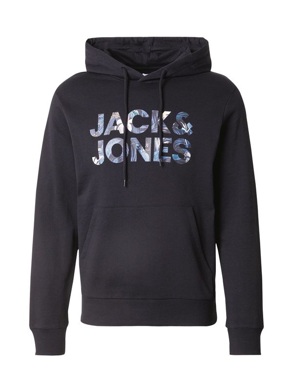 JACK & JONES JACK & JONES Majica 'JJEBryan'  modra / golobje modra / črna / bela