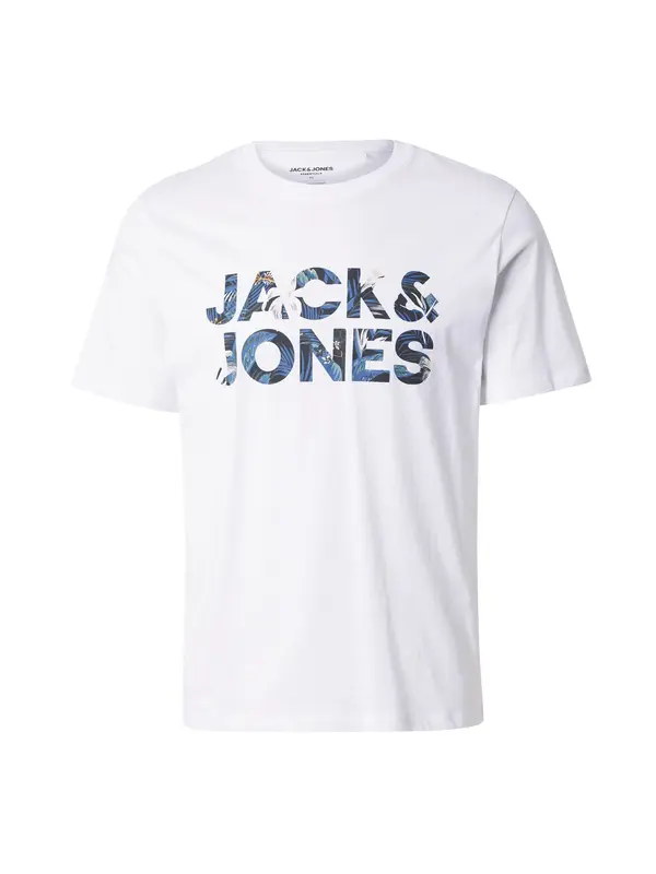 JACK & JONES JACK & JONES Majica 'JJEBryan'  safir / temno modra / oranžna / bela