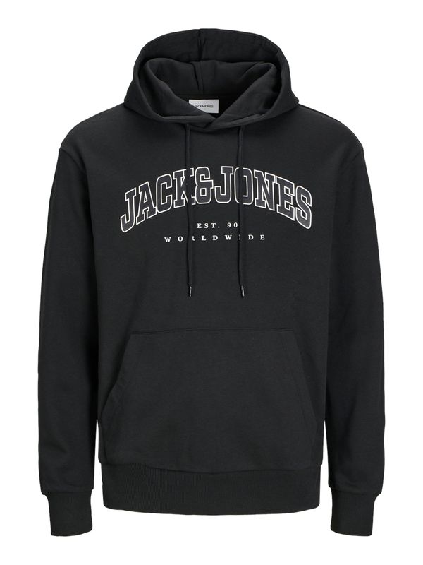 JACK & JONES JACK & JONES Majica 'JJECaleb'  črna / bela