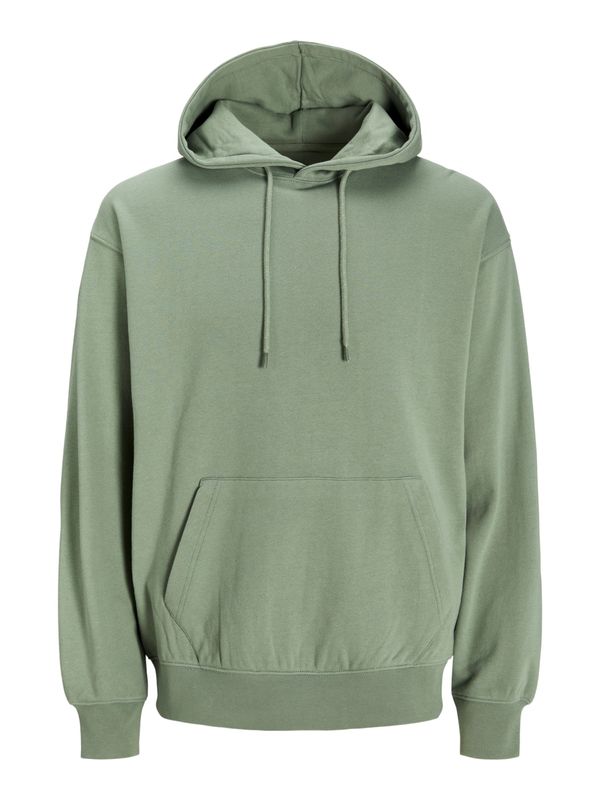 JACK & JONES JACK & JONES Majica 'JJECHARGE SWEAT HOOD NOOS'  zelena