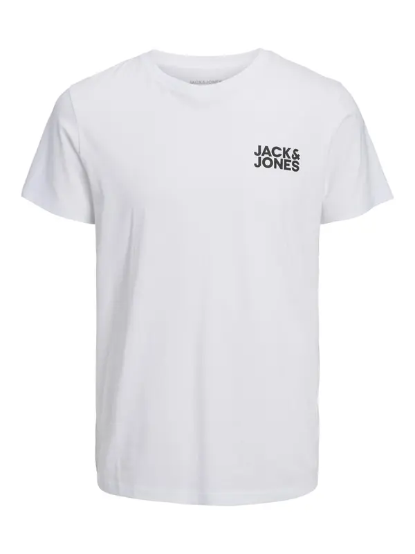 JACK & JONES JACK & JONES Majica 'JJECorp'  črna / bela