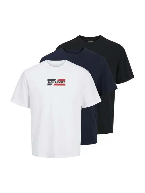 JACK & JONES JACK & JONES Majica 'JJECorp'  mornarska / črna / bela