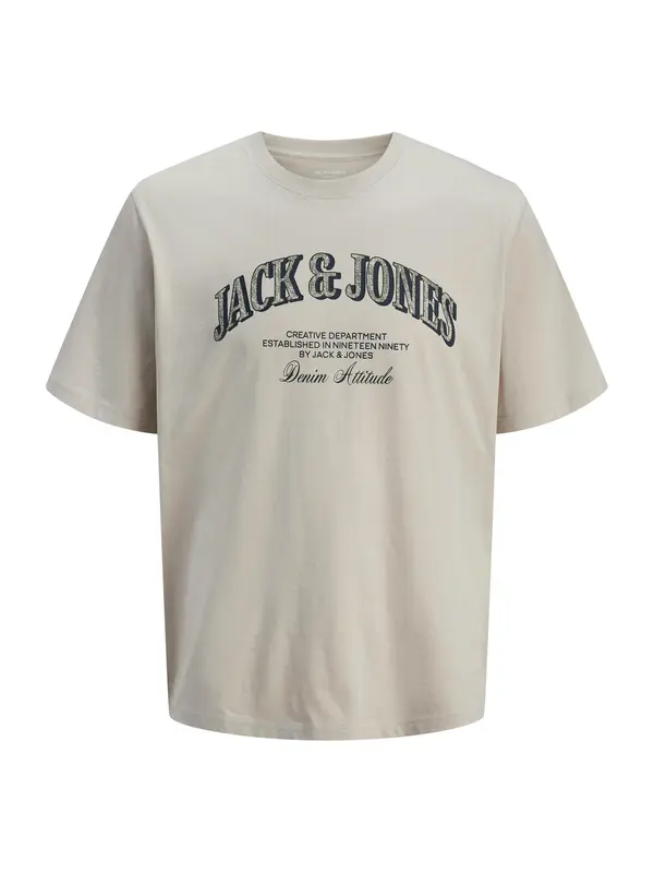 JACK & JONES JACK & JONES Majica 'JJEDenver'  svetlo siva / črna