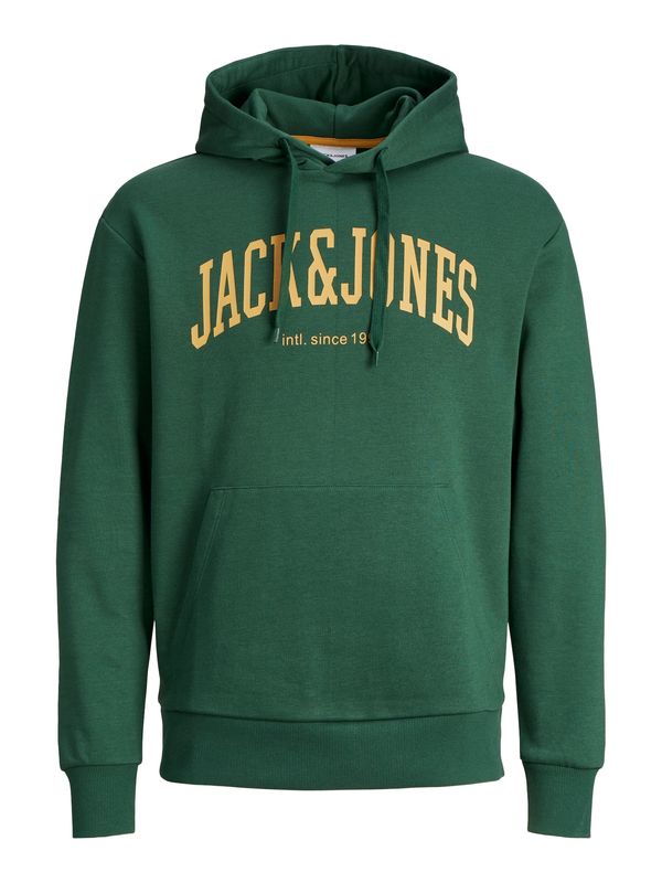 JACK & JONES JACK & JONES Majica 'JJEJosh'  rumena / temno zelena