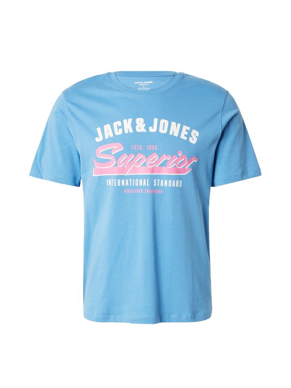 JACK & JONES JACK & JONES Majica 'JJELOGO'  modra