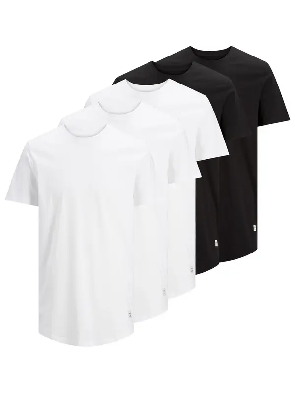 JACK & JONES JACK & JONES Majica 'JJENoa'  črna / bela