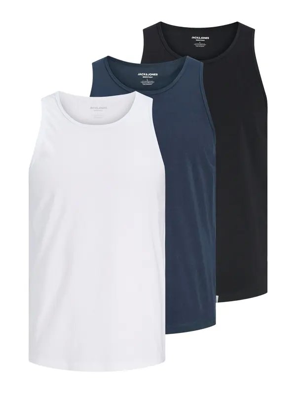 JACK & JONES JACK & JONES Majica 'JJEORGANIC'  mornarska / črna / bela