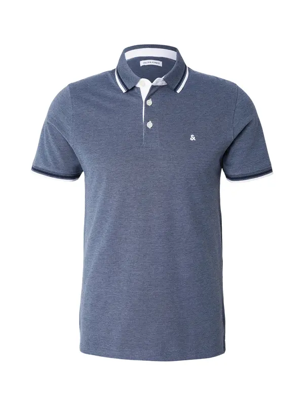 JACK & JONES JACK & JONES Majica 'JJEPaulos'  marine / progasto modra / bela