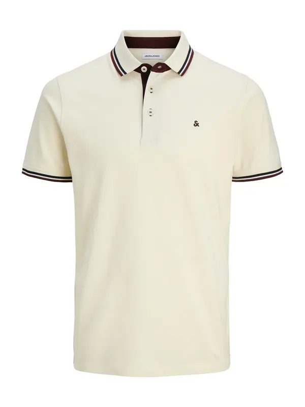 JACK & JONES JACK & JONES Majica 'JJEPaulos'  mornarska / burgund / bela