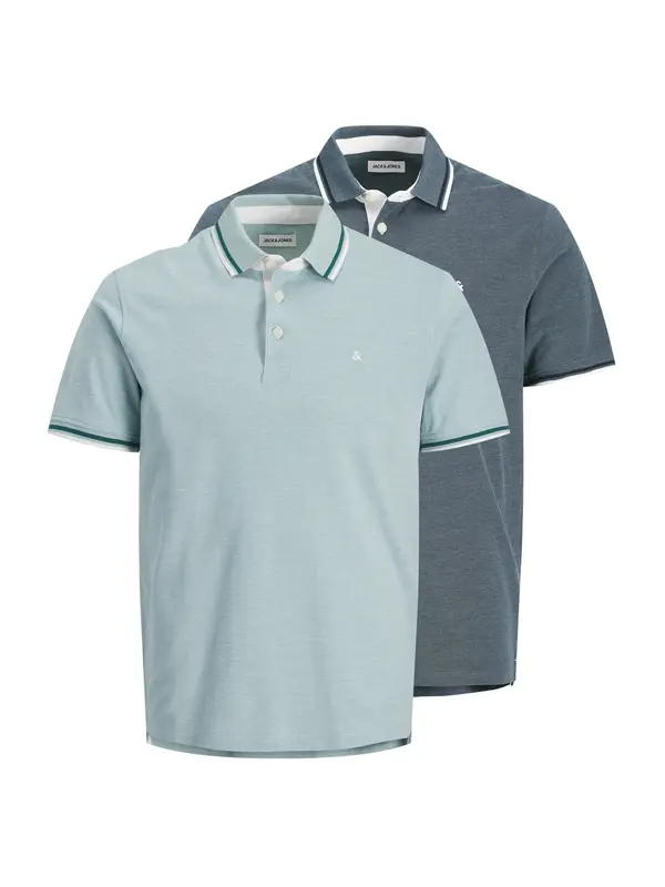 JACK & JONES JACK & JONES Majica 'JJEPAULOS'  mornarska / meta / temno zelena / bela