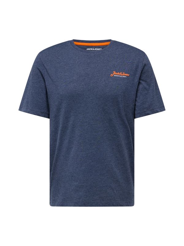 JACK & JONES JACK & JONES Majica 'JJERIK'  progasto modra / oranžna