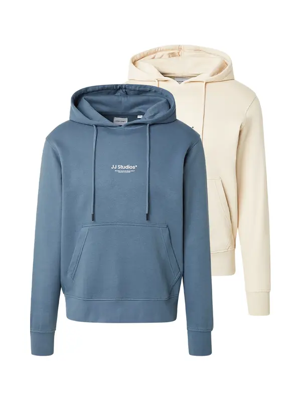 JACK & JONES JACK & JONES Majica 'JJESOHO'  kremna / safir / črna / bela