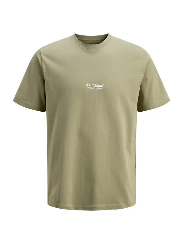 JACK & JONES JACK & JONES Majica 'JJESOHO'  oliva / bela