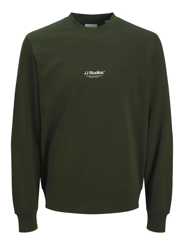 JACK & JONES JACK & JONES Majica 'JJESOHO'  temno zelena / bela