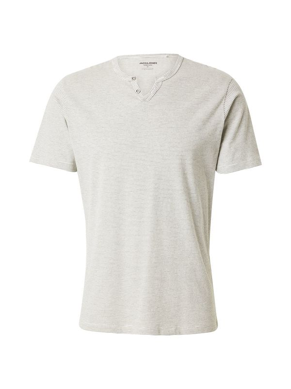 JACK & JONES JACK & JONES Majica 'JJESPLIT'  temno siva / bela