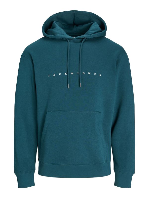 JACK & JONES JACK & JONES Majica 'JJEStar'  petrol / bela