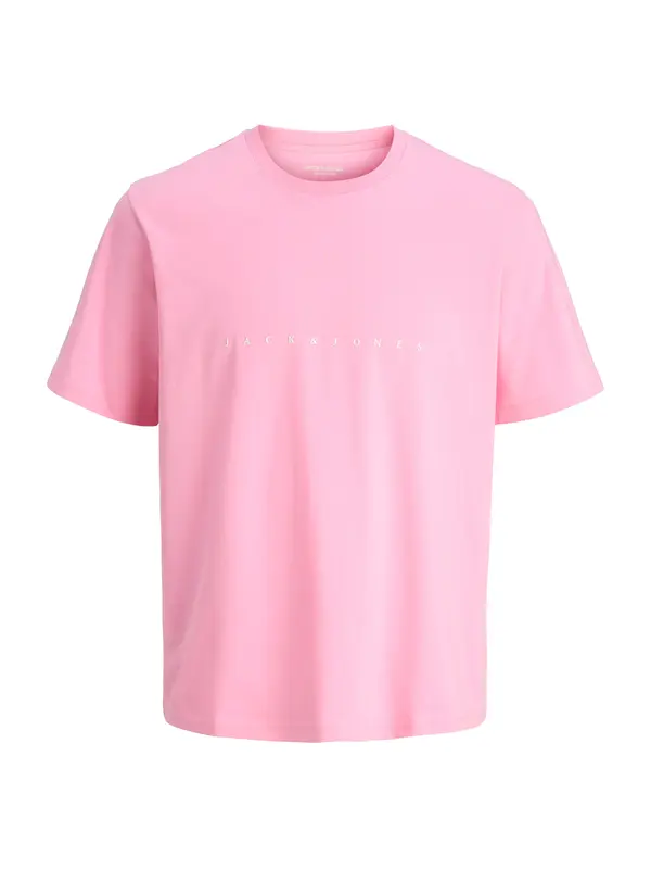 JACK & JONES JACK & JONES Majica 'JJEStar'  roza / bela