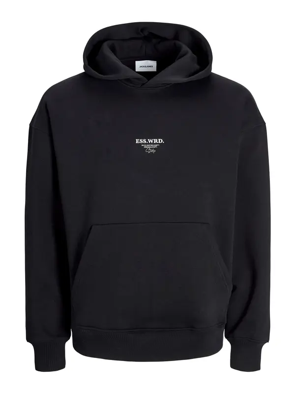 JACK & JONES JACK & JONES Majica 'JJEUrban Edge Studio'  črna / bela