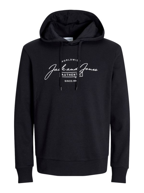 JACK & JONES JACK & JONES Majica 'JJFERRIS'  črna / bela