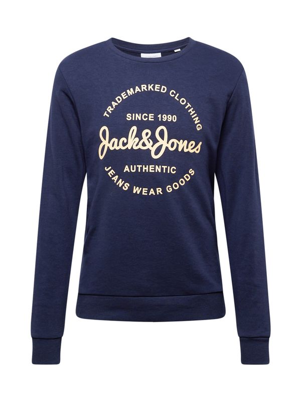 JACK & JONES JACK & JONES Majica 'JJFOREST'  pesek / mornarska