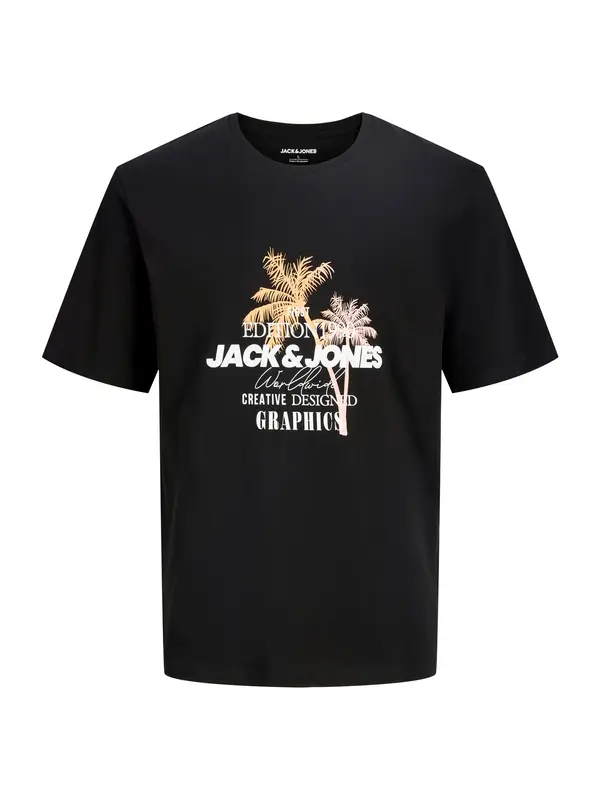 JACK & JONES JACK & JONES Majica 'JJGRADIENT'  med / rosé / črna / bela