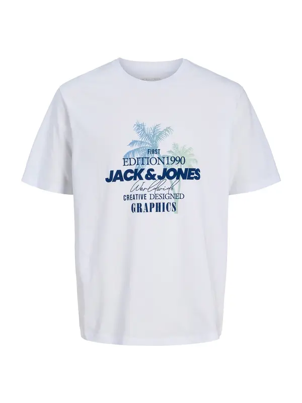 JACK & JONES JACK & JONES Majica 'JJGRADIENT'  mornarska / svetlo modra / bela