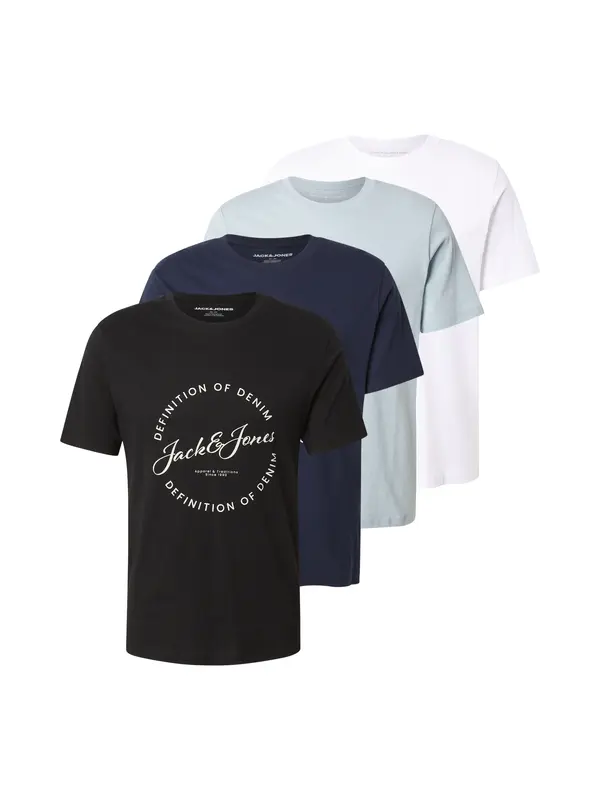 JACK & JONES JACK & JONES Majica 'JJGRAYSON'  mornarska / opal / črna / bela