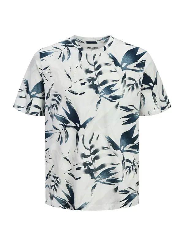 JACK & JONES JACK & JONES Majica 'JJHonolulu'  marine / svetlo siva / bela