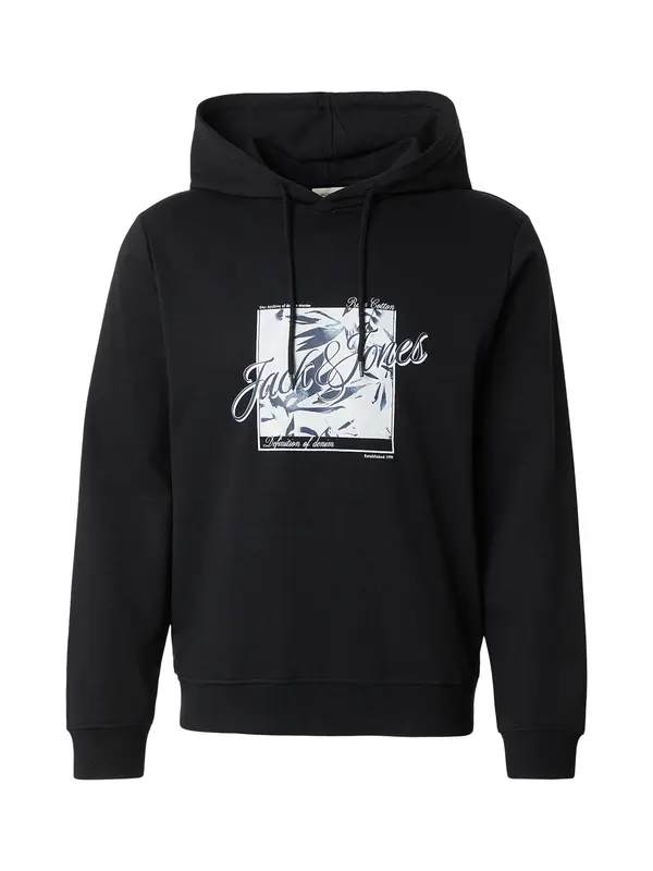 JACK & JONES JACK & JONES Majica 'JJHONOLULU'  mornarska / črna / off-bela