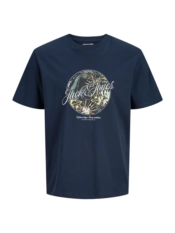 JACK & JONES JACK & JONES Majica 'JJHonolulu'  mornarska / meta / črna / bela