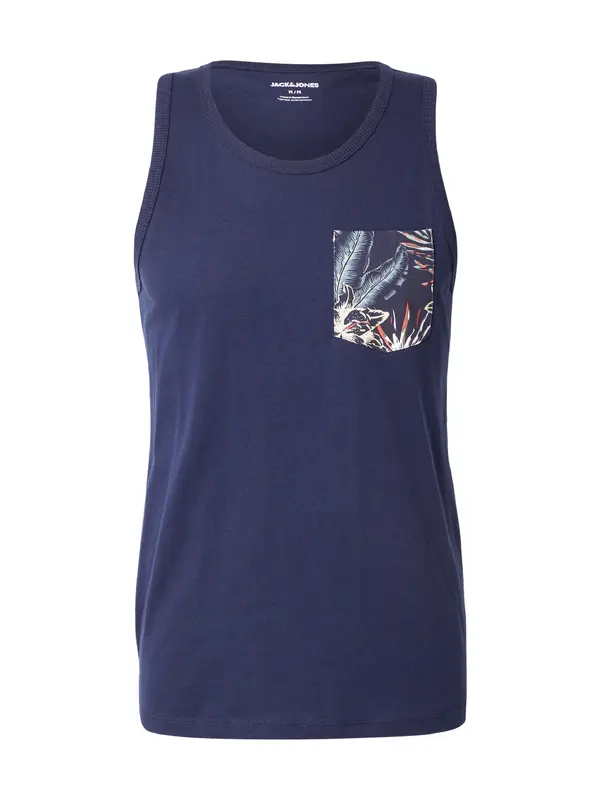JACK & JONES JACK & JONES Majica 'JJHONOLULU'  mornarska / pastelno rumena / oranžna