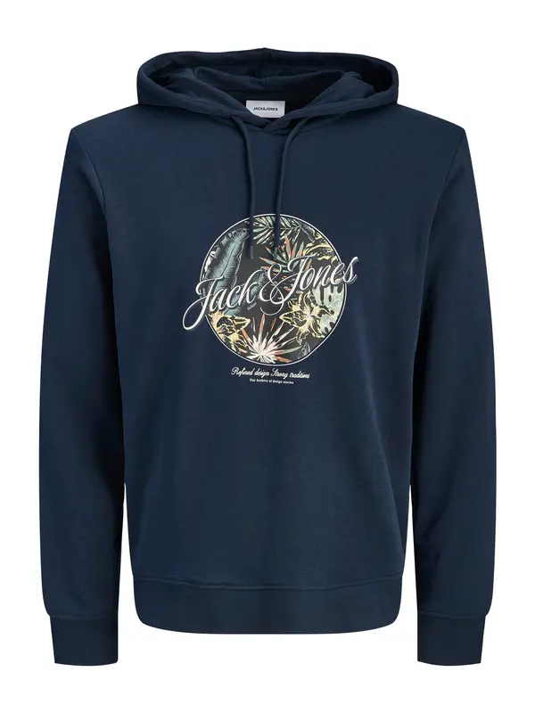 JACK & JONES JACK & JONES Majica 'JJHONOLULU'  mornarska / svetlo rumena / črna / bela