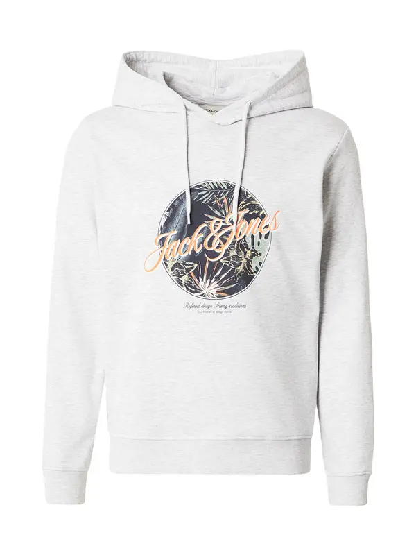 JACK & JONES JACK & JONES Majica 'JJHONOLULU'  pastelno zelena / oranžna / črna / pegasto bela