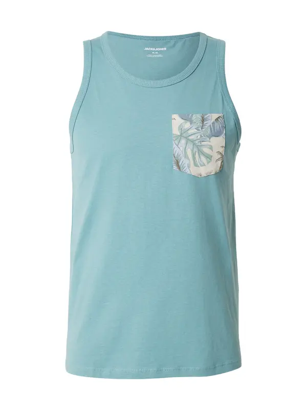 JACK & JONES JACK & JONES Majica 'JJHONOLULU'  svetlo modra / meta / off-bela