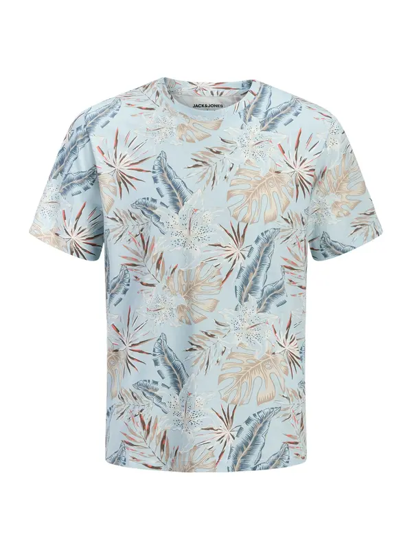 JACK & JONES JACK & JONES Majica 'JJHonolulu'  temno bež / modra / nebeško modra / off-bela