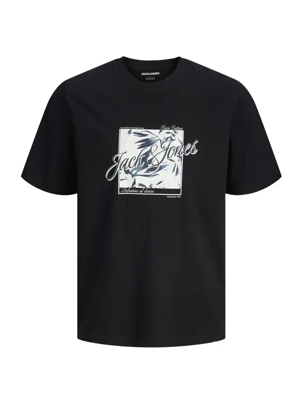 JACK & JONES JACK & JONES Majica 'JJHonolulu'  temno modra / črna / bela