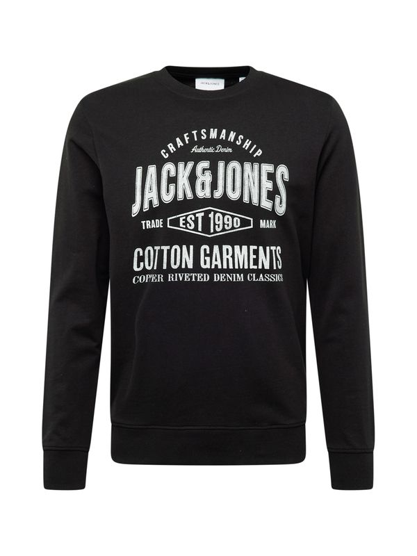 JACK & JONES JACK & JONES Majica 'JJJEANS'  črna / off-bela