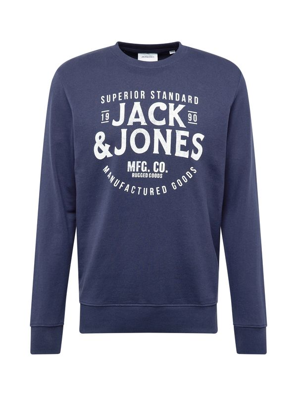 JACK & JONES JACK & JONES Majica 'JJJEANS'  mornarska / bela