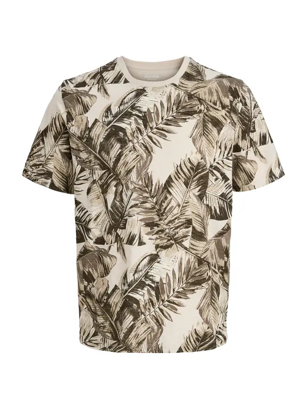 JACK & JONES JACK & JONES Majica 'JJJeff'  kremna / siva / oliva