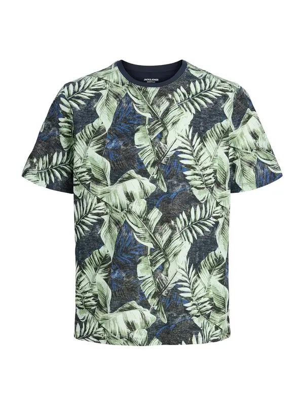 JACK & JONES JACK & JONES Majica 'JJJeff'  nočno modra / encijan / oliva / pastelno zelena