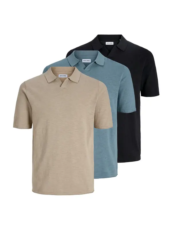 JACK & JONES JACK & JONES Majica 'JJKANE'  bež / marine / opal