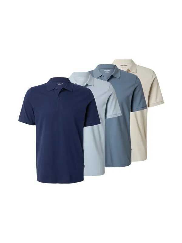 JACK & JONES JACK & JONES Majica 'JJKANE'  bež / mornarska / opal / golobje modra